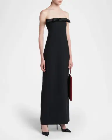 Tom Ford Bow Strapless Column Gown | Thumbnail 4 Tom Ford Bow Strapless Column Gown | Thumbnail 4
