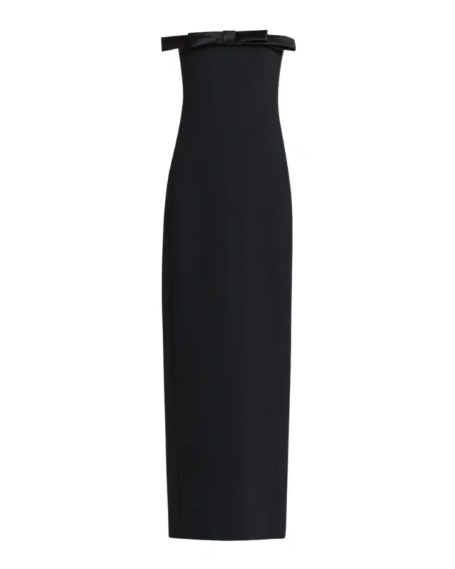 TOM FORD Bow Strapless Column Gown