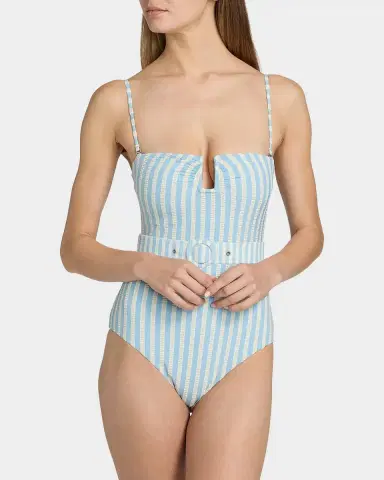 SIMKHAI Noa Bandeau One-Piece Swimsuit | Thumbnail 4