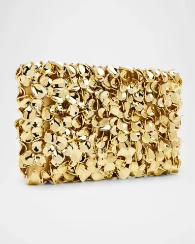 SIMKHAI Reese Metallic Beaded Clutch Bag | Thumbnail 3