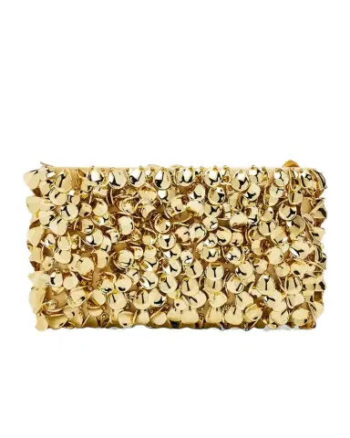 SIMKHAI Reese Metallic Beaded Clutch Bag | Thumbnail 1