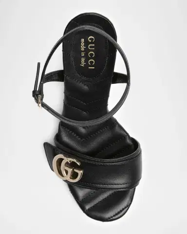 Gucci 95mm GG Marmont Leather Platform Sandals | Thumbnail 6 Gucci 95mm GG Marmont Leather Platform Sandals | Thumbnail 6
