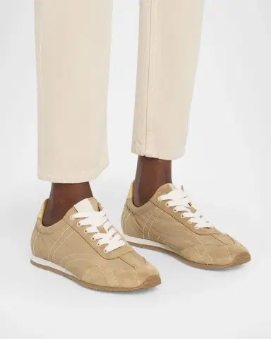 TOTEME Suede Retro Runner Sneakers | Thumbnail 2