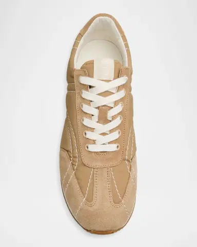 TOTEME Suede Retro Runner Sneakers | Thumbnail 6