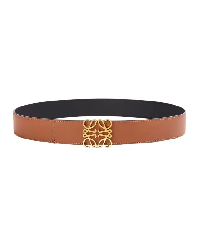 Loewe Men 's Reversible Anagram Leather Belt