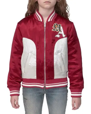 Amiri Kid 's Varsity Patch Jacket, Size 4-12 | Thumbnail 1 Amiri Kid 's Varsity Patch Jacket, Size 4-12 | Thumbnail 1