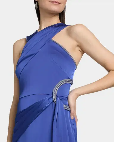 THEIA Cressida Rhinestone-Trim Halter Column Gown | Thumbnail 5 THEIA Cressida Rhinestone-Trim Halter Column Gown | Thumbnail 5