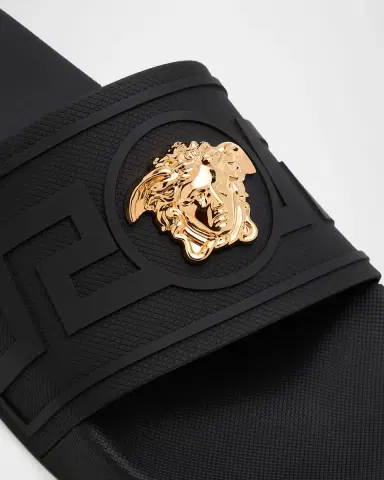 Versace Men's La Medusa Pool Slides | Thumbnail 4