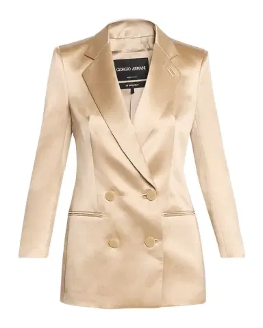 Giorgio Armani Satin Double-Breasted Blazer Jacket | Thumbnail 1 Giorgio Armani Satin Double-Breasted Blazer Jacket | Thumbnail 1