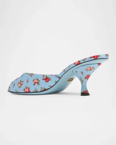 Dolce & Gabbana 60mm Floral Satin Mule Sandals | Thumbnail 4 Dolce & Gabbana 60mm Floral Satin Mule Sandals | Thumbnail 4