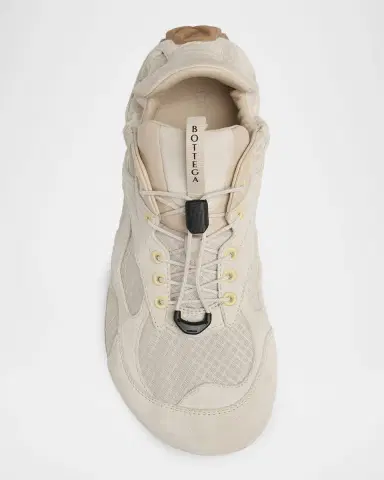 Bottega Veneta Orbit Suede Mesh Low-Top Sneakers | Thumbnail 6