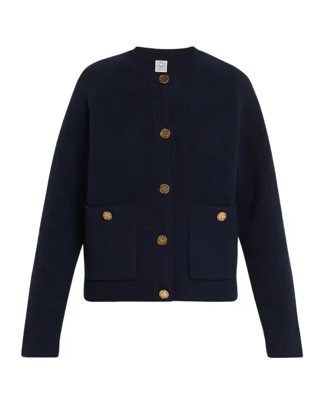 Hammered Button Cardigan