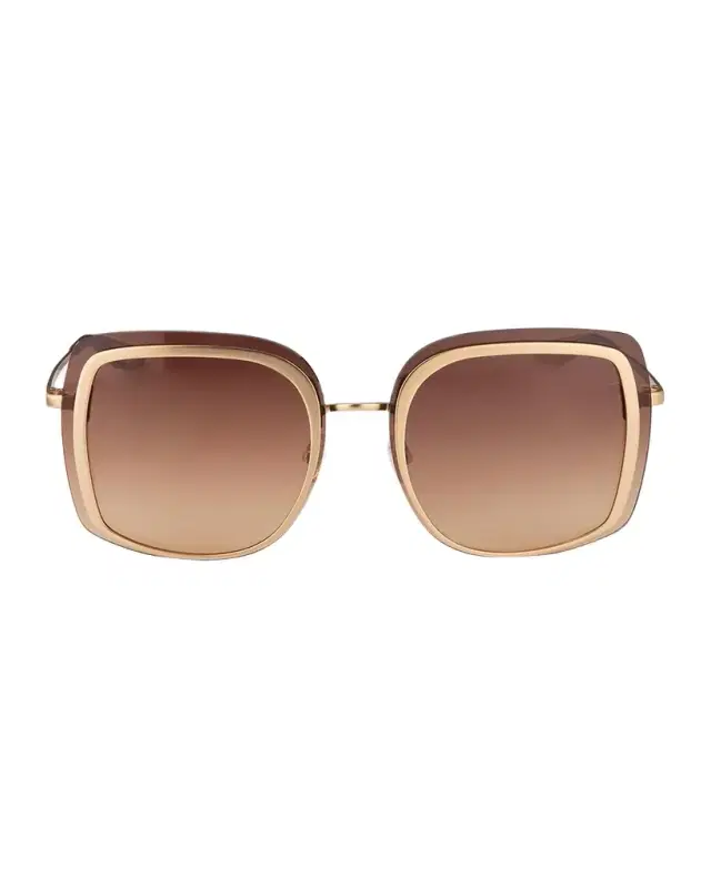 Barton Perreira Halima 65mm Square Titanium Sunglasses