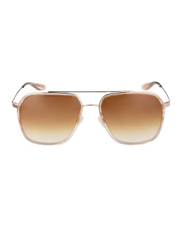 Barton Perreira Rizzo 58mm Aviator Titanium Sunglasses