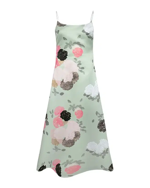 Nicole Floral Satin Midi Dress