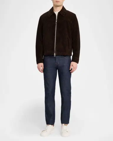 Joe 's Jeans Men 's Suede Full-Zip Jacket | Thumbnail 2