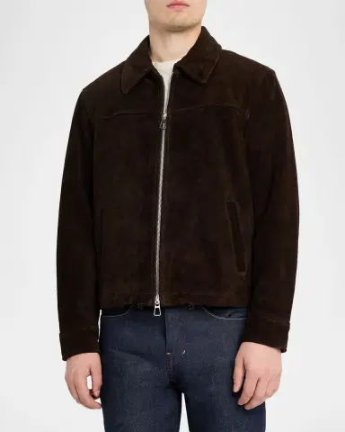 Joe 's Jeans Men 's Suede Full-Zip Jacket | Thumbnail 4