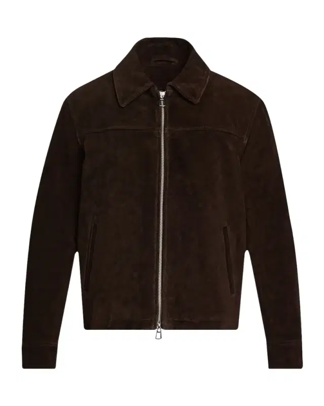 Joe 's Jeans Men 's Suede Full-Zip Jacket