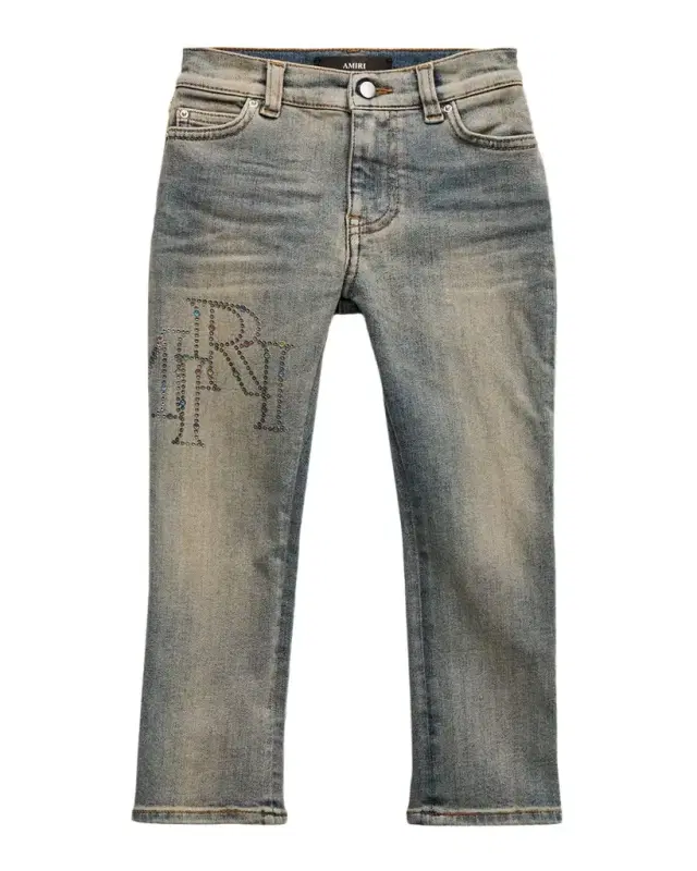 Amiri Kid 's Staggered Denim Jeans
