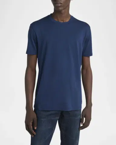 Tom Ford Men's Lyocell-Cotton Crewneck T-Shirt | Thumbnail 4 Tom Ford Men's Lyocell-Cotton Crewneck T-Shirt | Thumbnail 4
