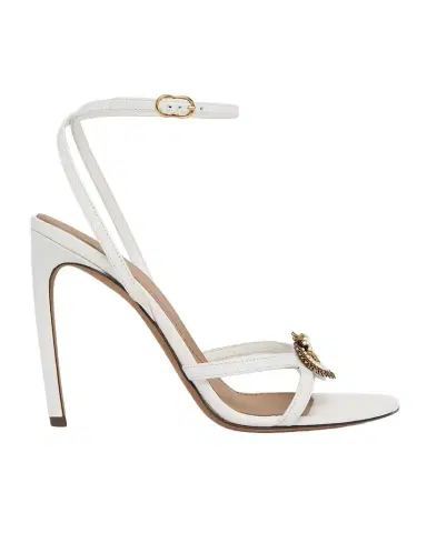 Dolce & Gabbana 105mm DG Heart Strappy Leather Sandals | Thumbnail 1 Dolce & Gabbana 105mm DG Heart Strappy Leather Sandals | Thumbnail 1