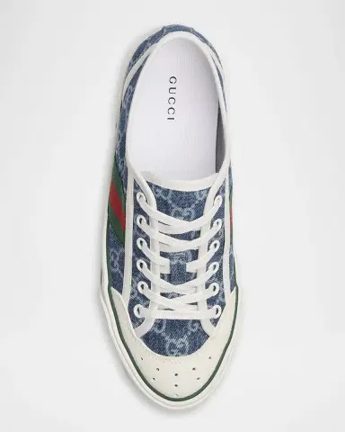 Gucci Tennis 1977 GG Denim Low-Top Sneakers | Thumbnail 4 Gucci Tennis 1977 GG Denim Low-Top Sneakers | Thumbnail 4