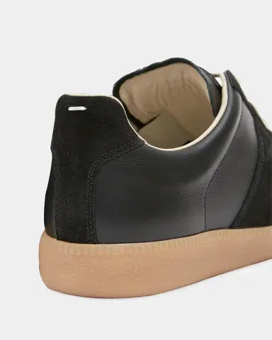 Maison Margiela Men's Replica Leather Low-Top Sneakers | Thumbnail 6 Maison Margiela Men's Replica Leather Low-Top Sneakers | Thumbnail 6