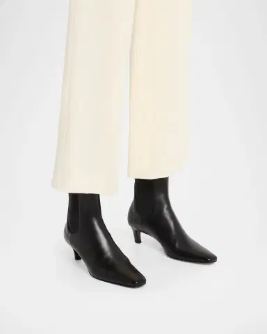 TOTEME The Mid Heel Calfskin Ankle Boots | Thumbnail 2 TOTEME The Mid Heel Calfskin Ankle Boots | Thumbnail 2