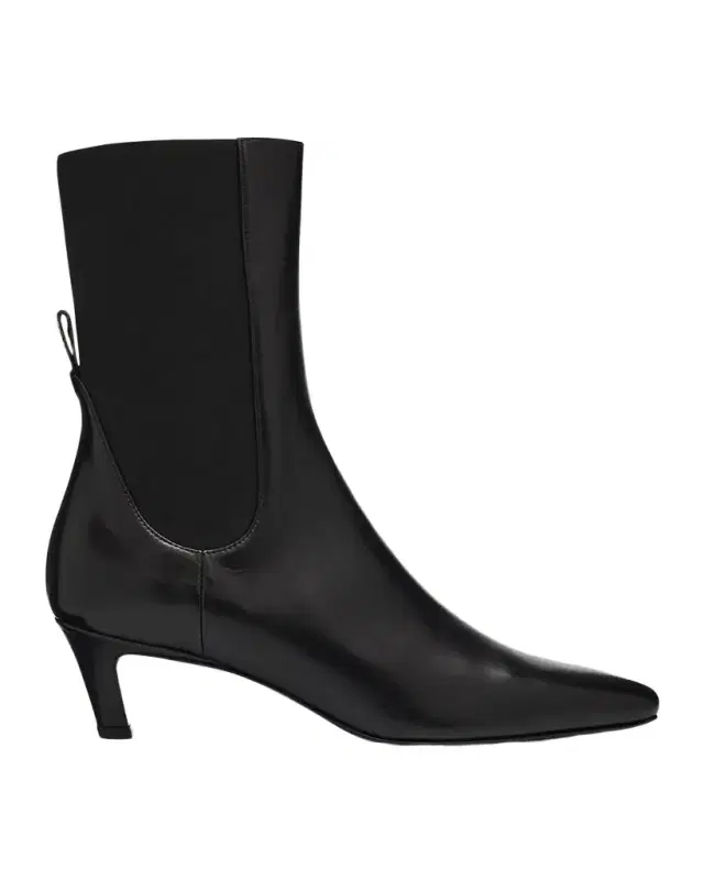 Toteme The Mid Heel Calfskin Ankle Boots