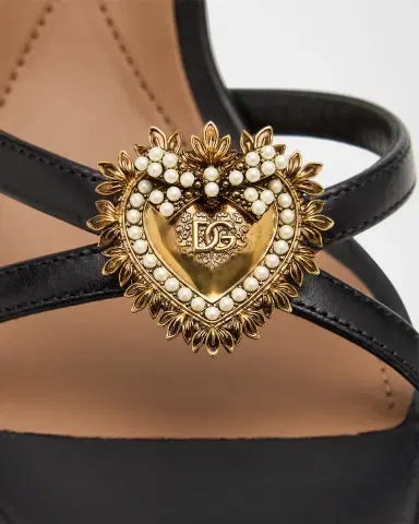 Dolce & Gabbana 75mm DG Heart Leather Sandals | Thumbnail 3 Dolce & Gabbana 75mm DG Heart Leather Sandals | Thumbnail 3