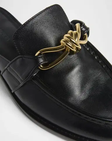 Bottega Veneta Astaire Knot Leather Loafer Mules | Thumbnail 5