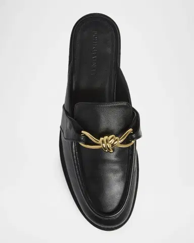 Bottega Veneta Astaire Knot Leather Loafer Mules | Thumbnail 6