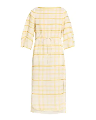Rosie Assoulin Ribbon-Embellished Plaid Midi Caftan | Thumbnail 1