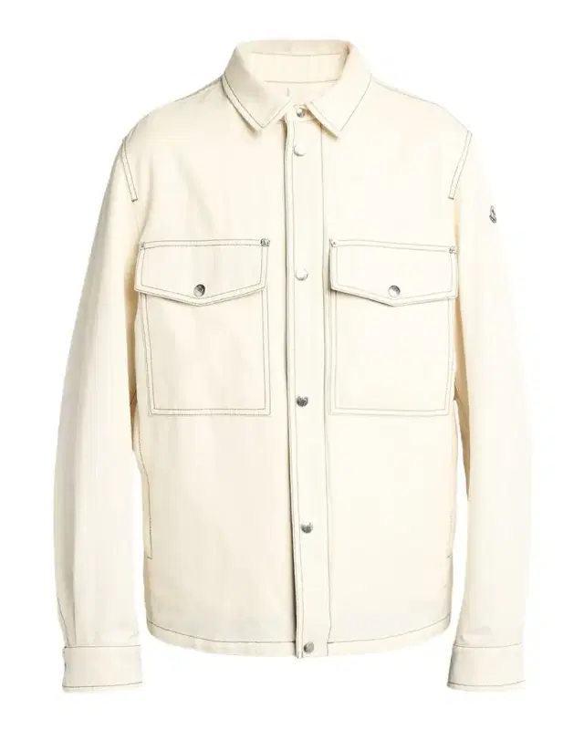 Moncler Men 's Watagua Cotton and Flax Snap-Front Shirt Jacket