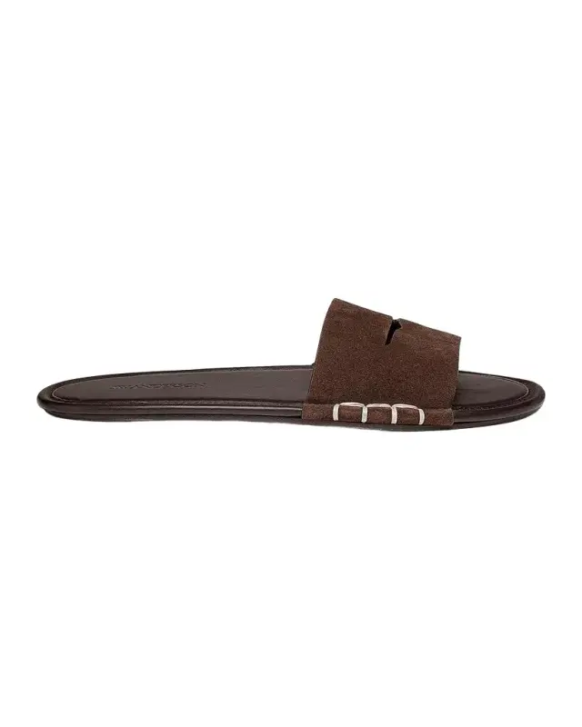 JW Anderson Suede Loafer Slide Sandals