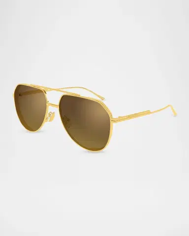 Bottega Veneta Ribbon 60mm Metal Aviator Sunglasses | Thumbnail 2 Bottega Veneta Ribbon 60mm Metal Aviator Sunglasses | Thumbnail 2