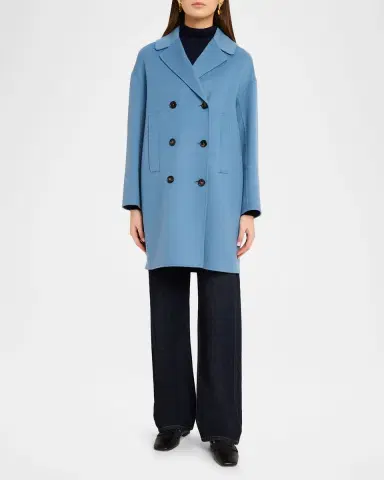 Max Mara Wool Broadcloth Midi Coat | Thumbnail 2