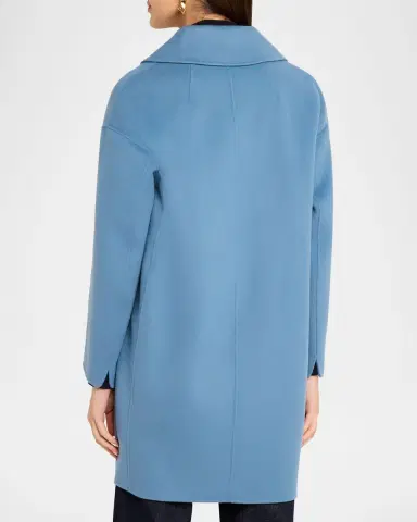 Max Mara Wool Broadcloth Midi Coat | Thumbnail 3