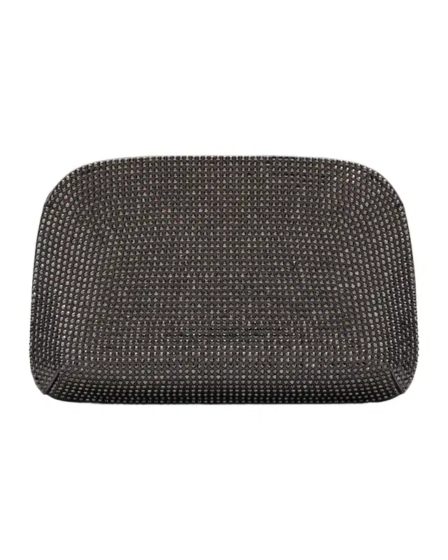 Giorgio Armani Crystal Satin Clutch Bag