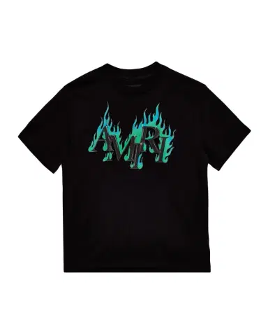 Amiri Kid's Flames Cotton T-Shirt, Size 4-12 | Thumbnail 1