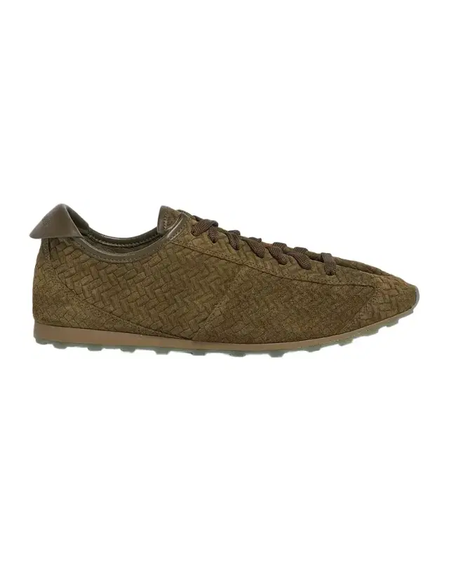 Jacquemus Men 's Les Tennis Embossed Suede Low-Top Sneakers