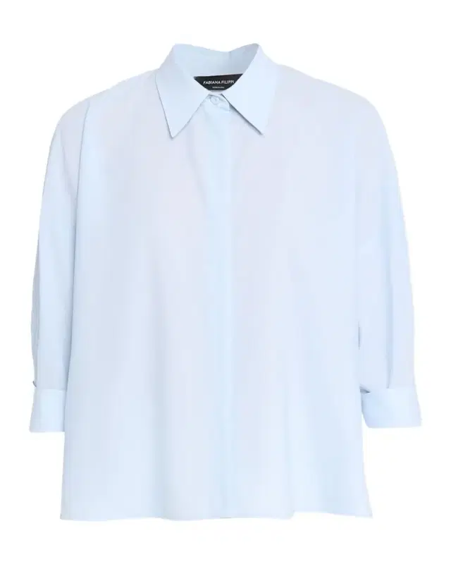 Sheer Inset Stretch Wool-Blend Shirt