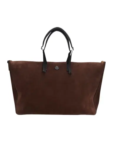 Moncler Men's Carlo Suede Leather-Trim Weekender Duffel Bag | Thumbnail 1
