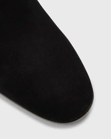Santoni Suede Block-Heel Ankle Booties | Thumbnail 5