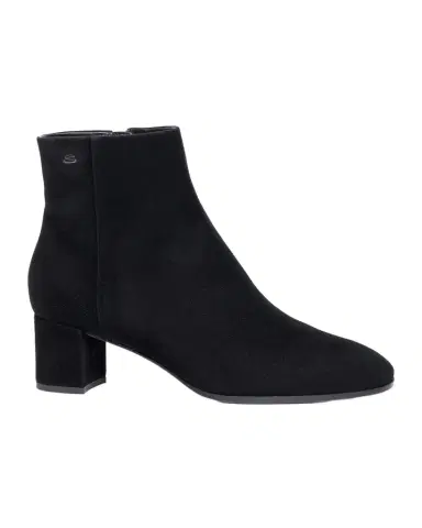 Santoni Suede Block-Heel Ankle Booties | Thumbnail 1