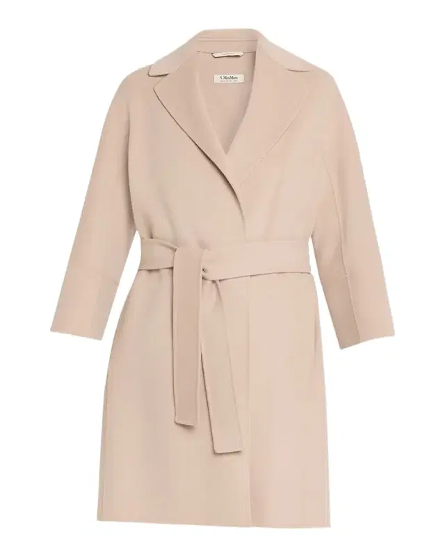 Double-Faced Wool Wrap Coat