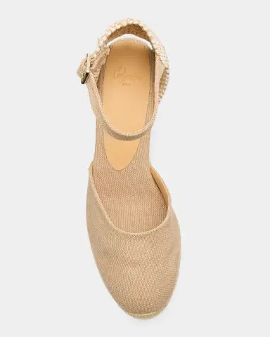 Castañer Carol Canvas Ankle-Strap Wedge Espadrilles | Thumbnail 6