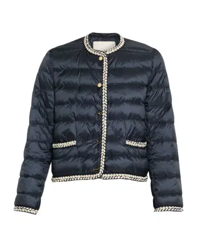 Max Mara Quilted Braid-Trim Puffer Coat | Thumbnail 1 Max Mara Quilted Braid-Trim Puffer Coat | Thumbnail 1