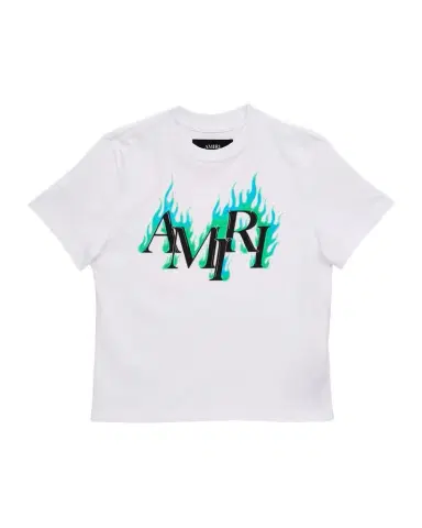 Amiri Kid's Flames Cotton T-Shirt, Size 4-12 | Thumbnail 1