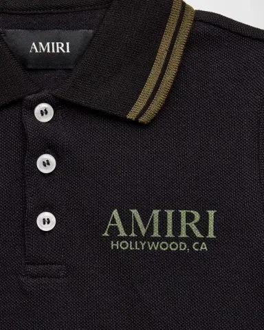 AMIRI Boy's Bones Cotton Polo Shirt, Size 4-12 | Thumbnail 3 AMIRI Boy's Bones Cotton Polo Shirt, Size 4-12 | Thumbnail 3